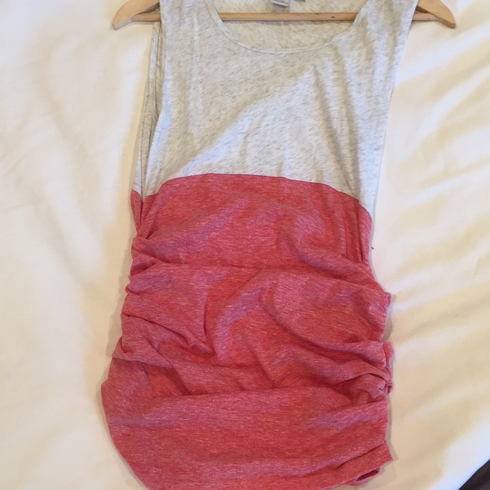 Two Tone Empire Waist Tank Top